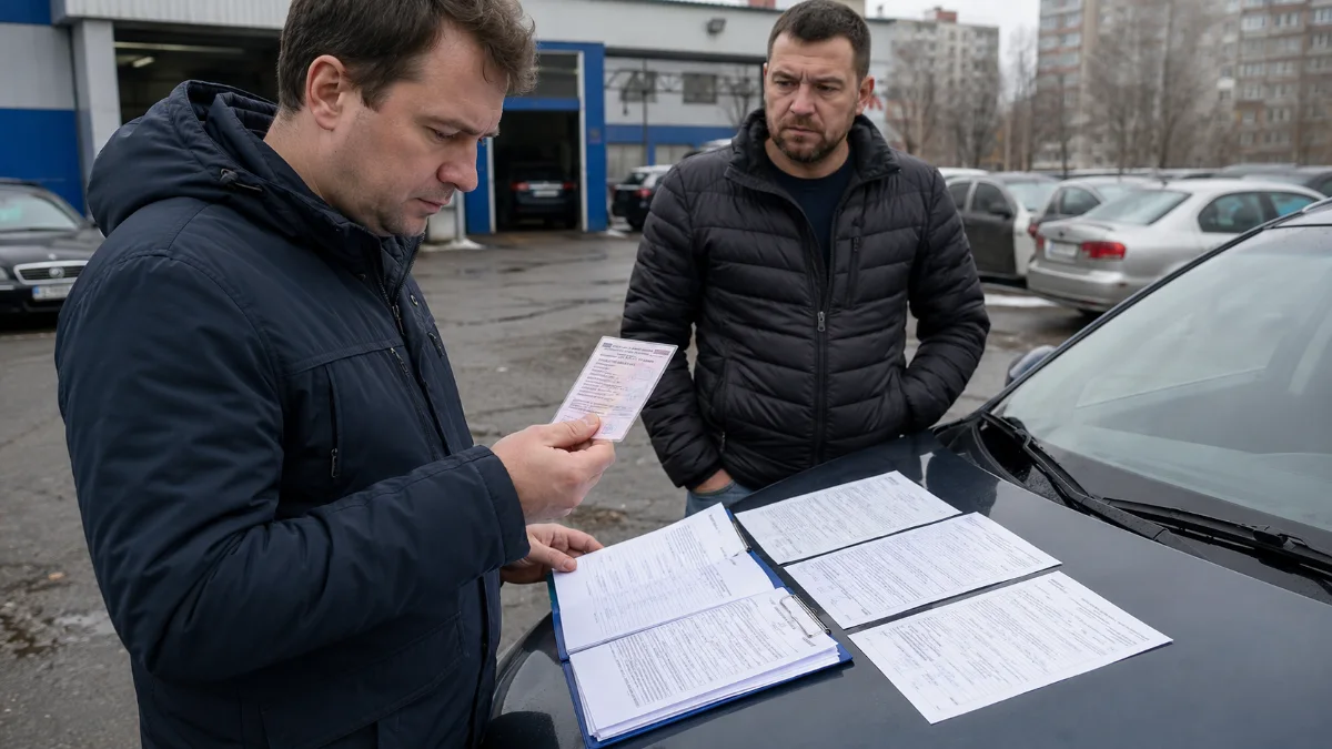 Проверка документов продавца автомобиля